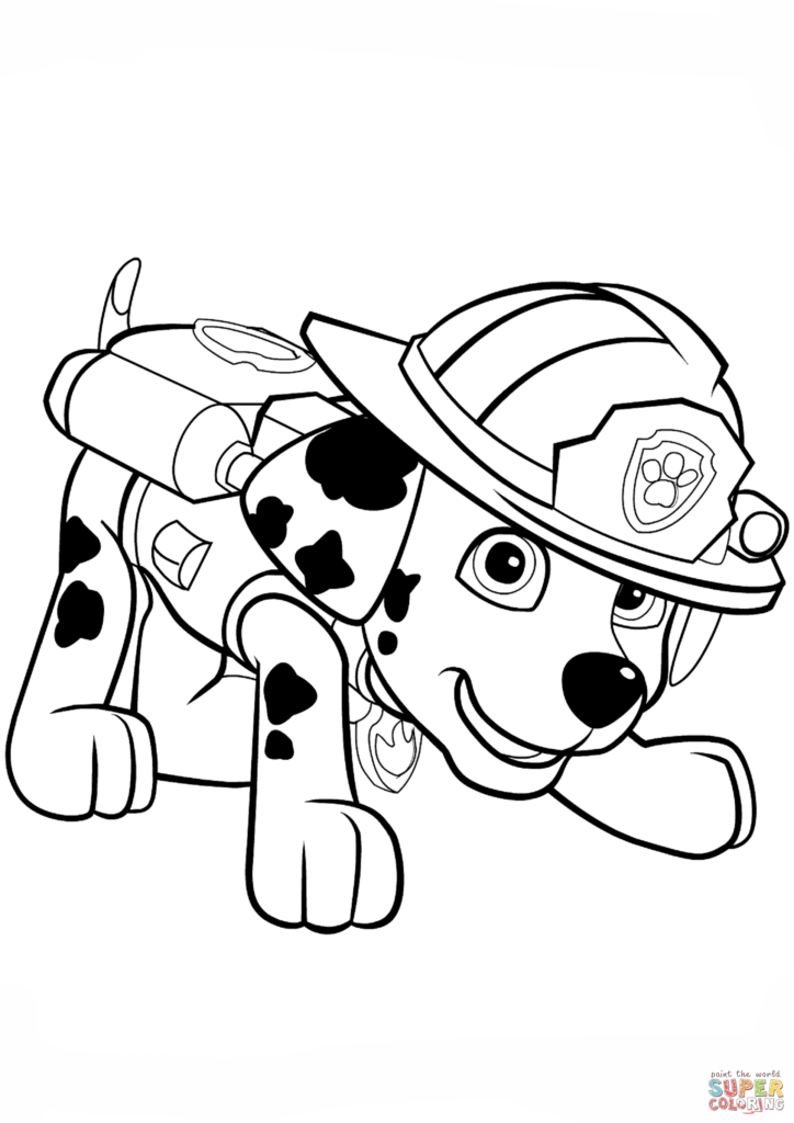 Paw Patrol Boyama Sayfalar S n f retmenleri in cretsiz zg n 