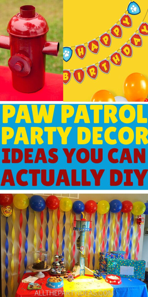 PAW PATROL PARTY DECORATIONS On A Budget For Girls And Boys Birthdays 