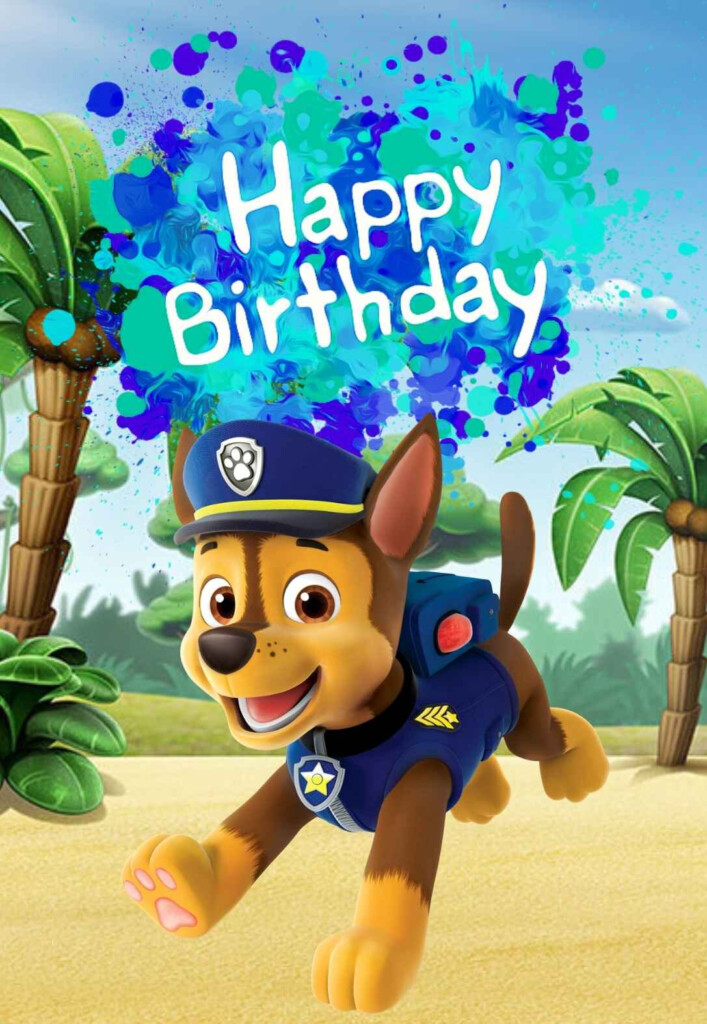 Paw Patrol Printable Birthday Cards PRINTBIRTHDAY CARDS