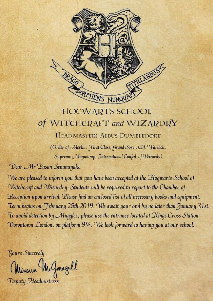 Personalized Hogwarts Letter Etsy In 2022 Harry Potter Letter 