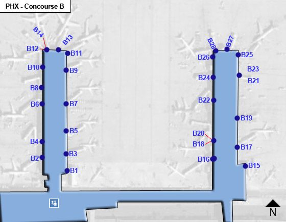 Phoenix Airport Maps Phoenix PHX