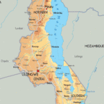 Physical Map Of Malawi Ezilon Maps