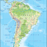Physical Map Of South America Ezilon Maps