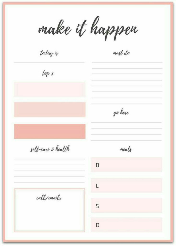 Pin By Hidayah On Projects To Try Daily Planner Printables Free 