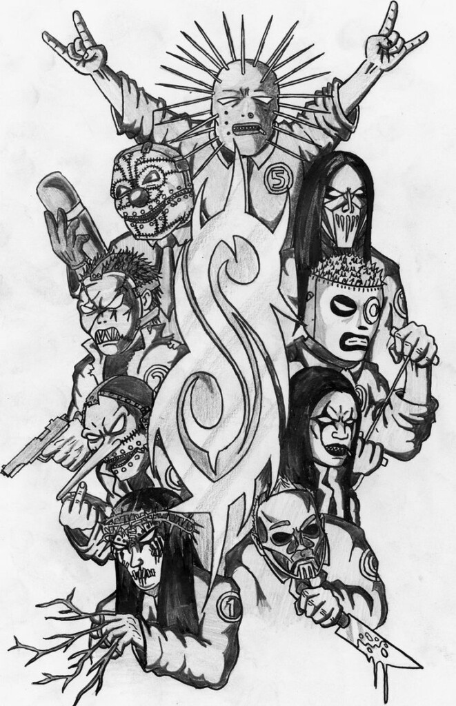 Pin By Igory Largo On Slipknot Slipknot Tattoo Sketches Music Coloring