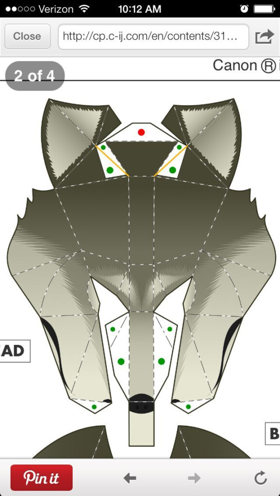 Printable Cardboard Animal Heads Templates FreePrintable me