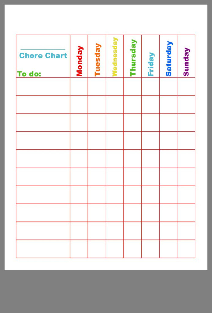 Pin By Jan Costa On Love Chore Chart Printable Chore Chart Online 