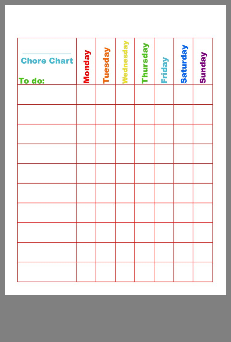 Pin By Jan Costa On Love Chore Chart Printable Chore Chart Online