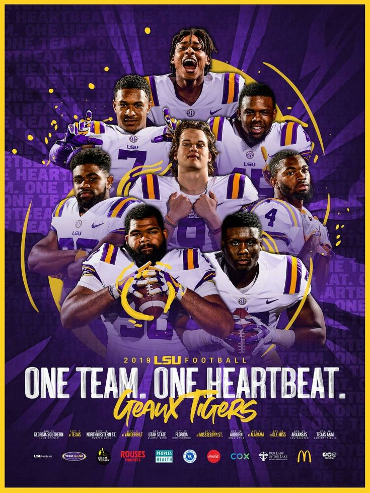 Pin By On LSU Tigers In 2020 Lsu Football Lsu Football Poster