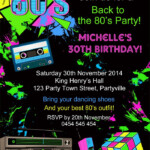 Pin On 80s Party Invites