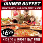 Pinned August 20th Free Kids Buffet With Yours Today At Pizza Hut