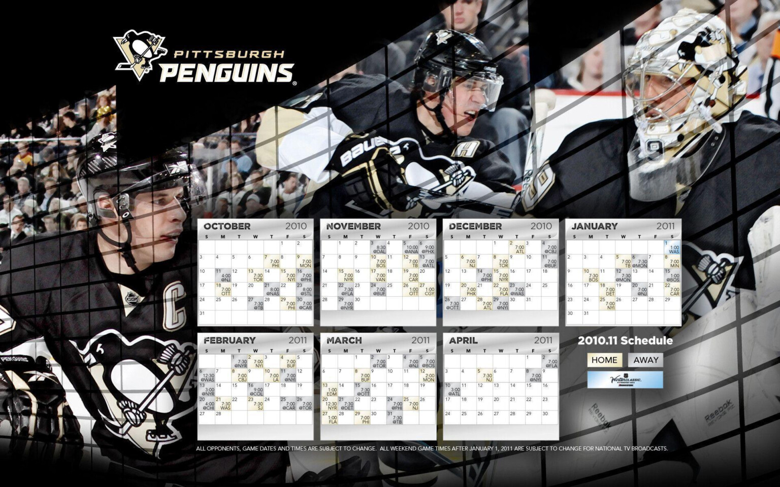 Pittsburgh Penguins Schedule 2023 24 Printable FreePrintable me