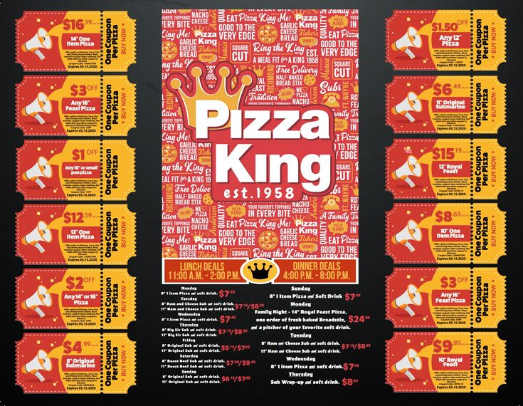 Pizza King Coupons Pizza King Pizza Eat Pizza