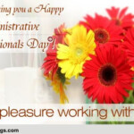 Pleasure Working With You Free Happy Administrative Professionals