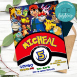 Pokemon Digital Invitation Printable Bobotemp