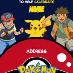 Pokemon Invitation Templates Editable With MS Word Pokemon
