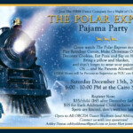 Polar Express Invitation Template Awesome Polar Express Pajama Party