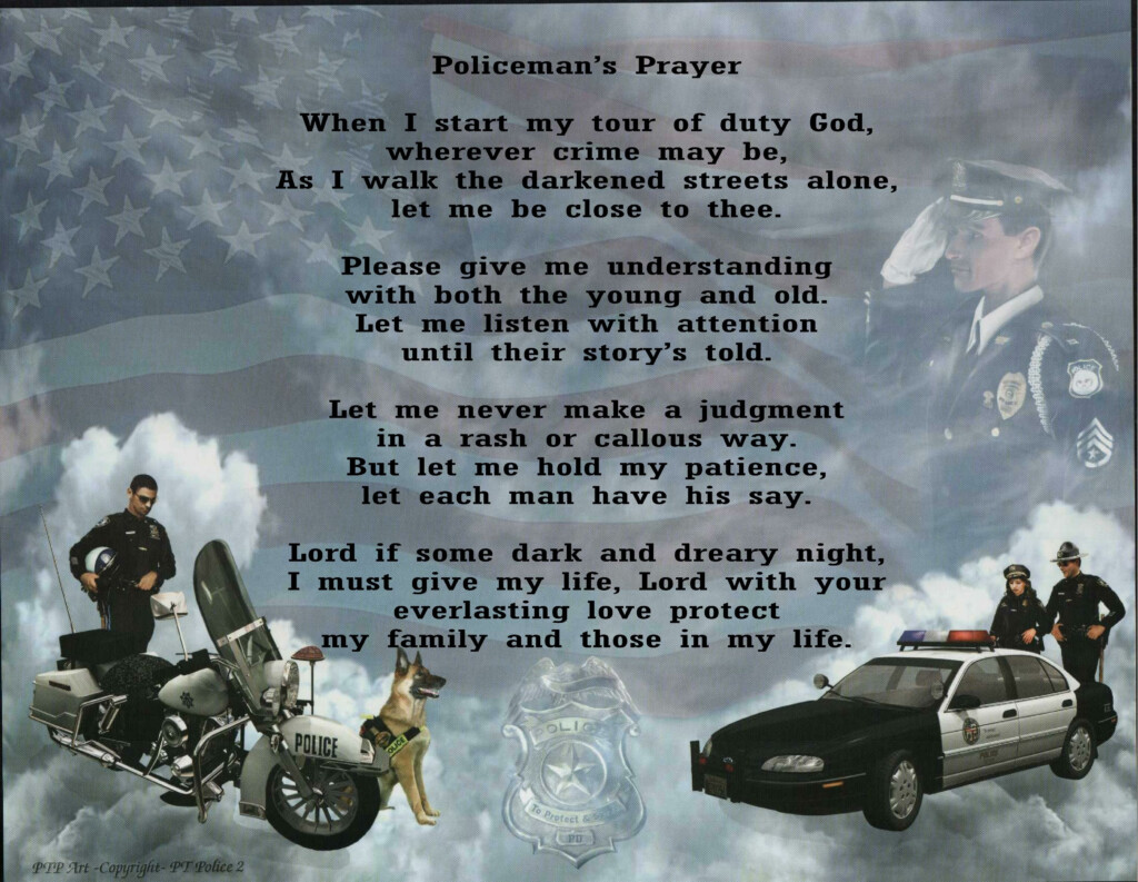 Policeman s Prayer On Police 2 Background 7 50 Prayers Example Of 