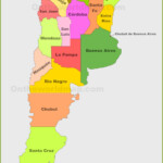Political Map Of Argentina With Provinces