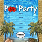 Pool Party Invite Template Beautiful Diy Make Pool Party Invitations