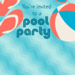 Pool Party Stuff Free Printable Party Invitation Template Greetings