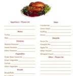 Potluck Sign Up Sheet Templates Thanksgiving Potluck Thanksgiving