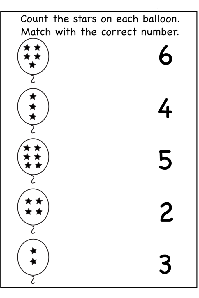 Pre K Worksheets Number Activity Shelter