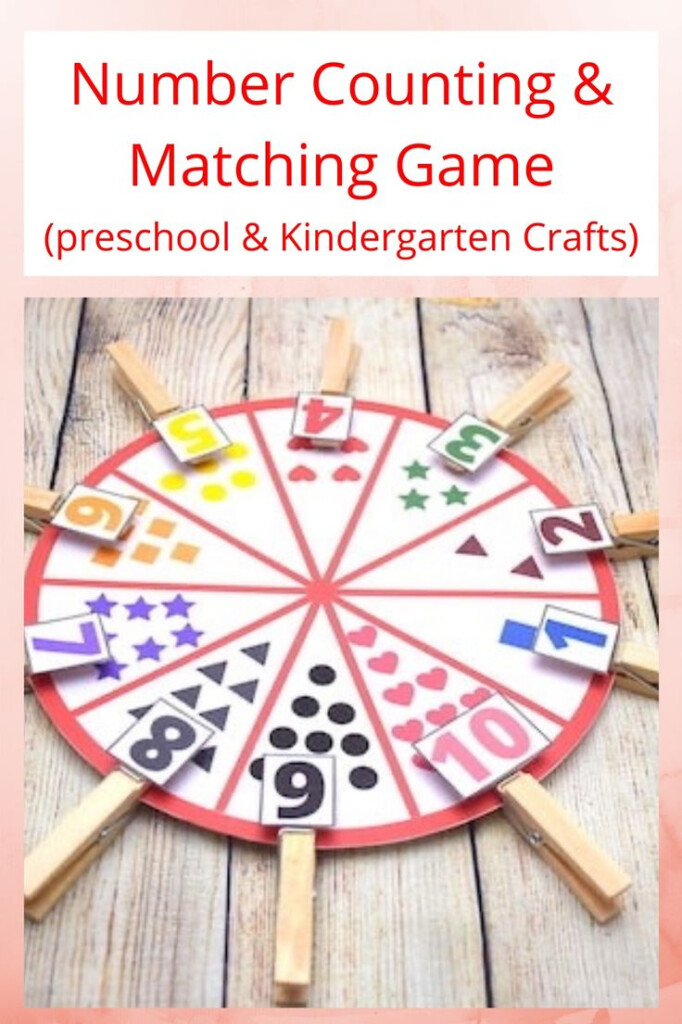 Preschool Numbers Matching Game With Free Printable Shape Activities 