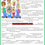 Present Simple Daily Routines ESL Gap Fill Exercise Worksheet Present