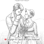 Pride Prejudice Adult Colouring Page Printable Colouring Etsy