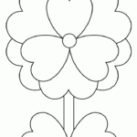 Print Out Valentine s Day Flower Coloring Pages Free Printable