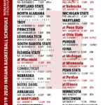 PRINTABLE 2019 2020 Indiana Basketball Schedule IndianaHQ