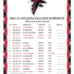 Printable 2021 2022 Atlanta Falcons Schedule