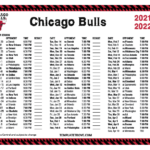 Printable 2021 2022 Chicago Bulls Schedule