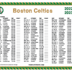 Printable 2022 2023 Boston Celtics Schedule