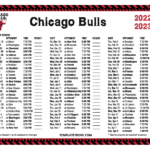 Printable 2022 2023 Chicago Bulls Schedule