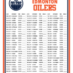 Printable 2022 2023 Edmonton Oilers Schedule