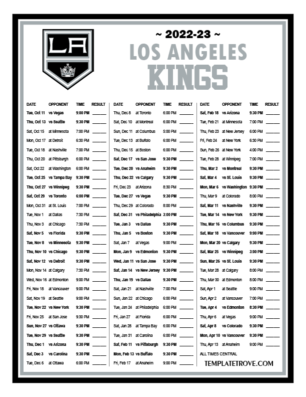 Los Angeles Dodgers Schedule 2023 Printable FreePrintable.me