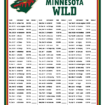 Printable 2022 2023 Minnesota Wild Schedule