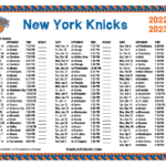 Printable 2022 2023 New York Knicks Schedule