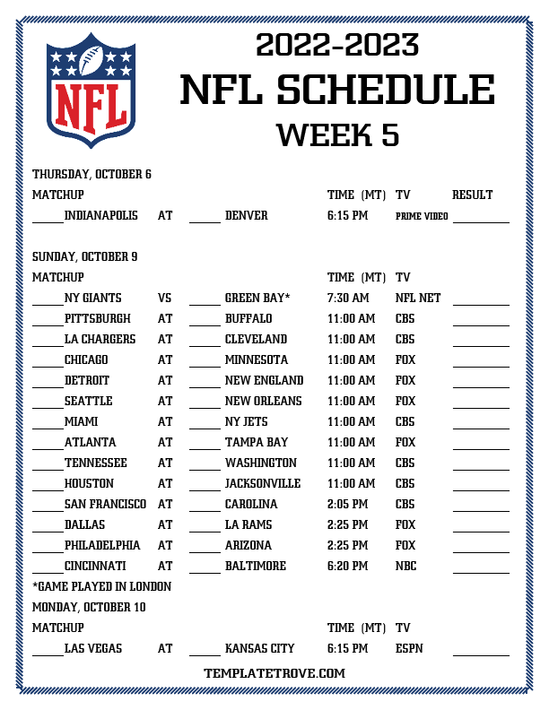 Ravens Schedule 2023 To 2023 Printable FreePrintable.me