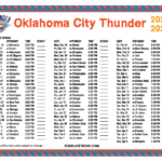 Printable 2022 2023 Oklahoma City Thunder Schedule