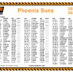 Printable 2022 2023 Phoenix Suns Schedule