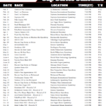 Printable 2022 Nascar Schedule Monster Cup Series Dates Times