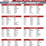 Printable 2022 World Cup Group Schedule