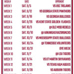 Printable Alabama Football Schedule 2020