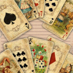 Printable Alice In Wonderland Digital 56 Playing Cards Etsy Alice