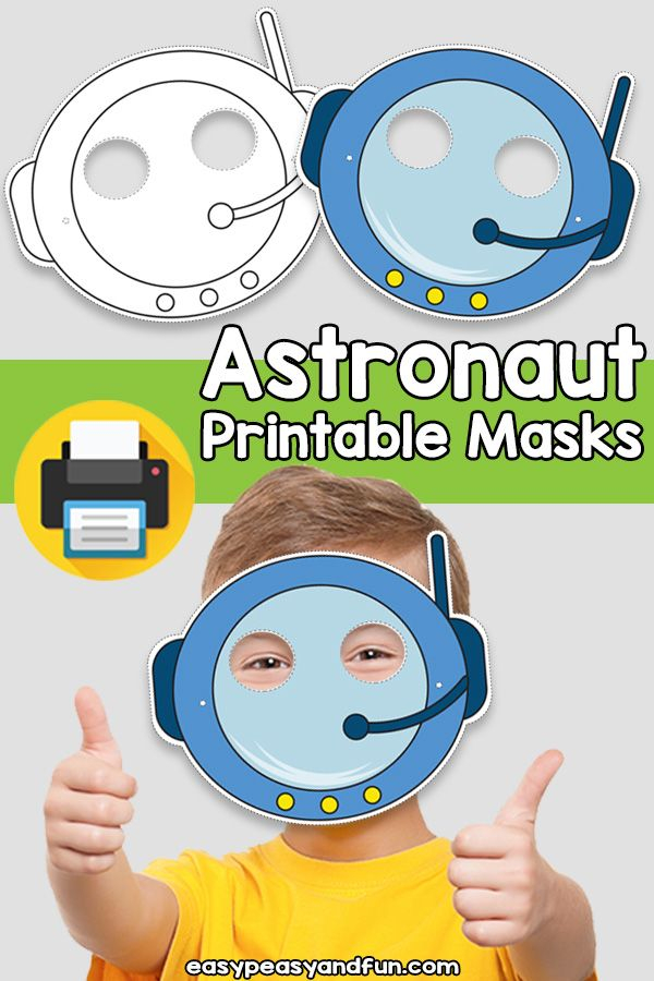 Printable Astronaut Mask Template Mask Template Printables Kids 