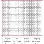 Printable August Word Search Cool2bKids