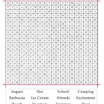 Printable August Word Search Cool2bKids